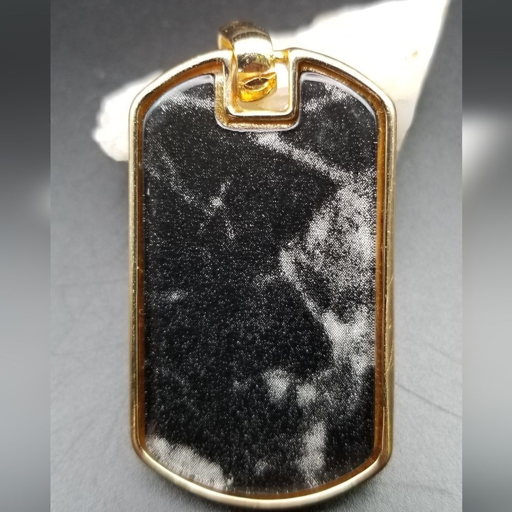 Dogtag military themed necklace pendant. P141